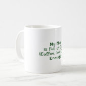 Mug Saint Patrick's Day, Drôle Texte Restez chanceux (Devant gauche)
