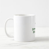 Mug Saint Patrick's Day, Drôle Texte Restez chanceux (Gauche)