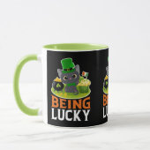 Mug Saint Patrick's Day Être chanceux (Gauche)