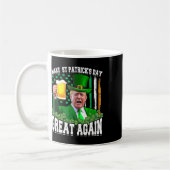 Mug Saint Patrick's Day Great again Funny Trump (Gauche)