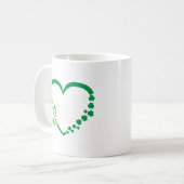 Mug Saint Patrick's Day Heart - Lucky Irish Clovers (Devant gauche)