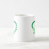 Mug Saint Patrick's Day Heart - Lucky Irish Clovers (Centre)