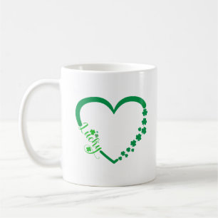 Mug Saint Patrick's Day Heart - Lucky Irish Clovers