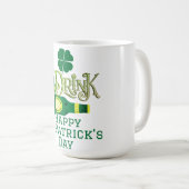 Mug Saint Patrick's Day Irlandais Shamrock de la chanc (Devant droit)
