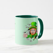Mug Saint Patrick's Day Leprechaun (Devant droit)
