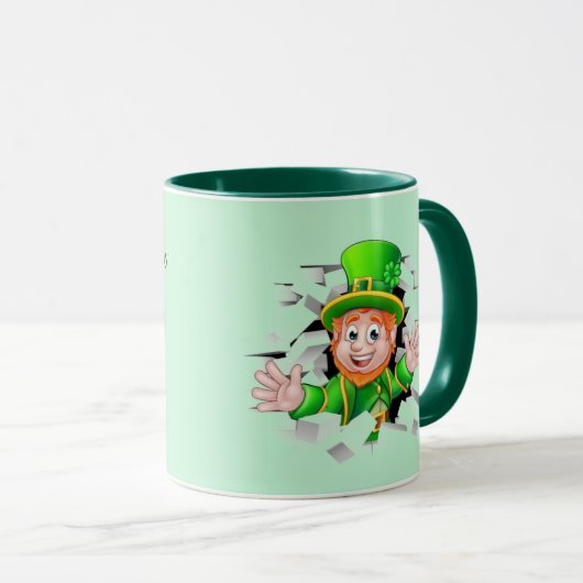 Mug Saint Patrick's Day Leprechaun (Devant droit)