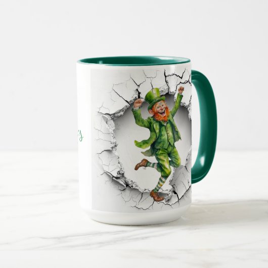 Mug Saint Patrick's Day Leprechaun (Devant droit)