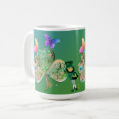 Mug Saint Patrick's day Leprechaun avec nom (Devant gauche)