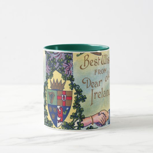 Mug Saint Patrick's Day, Shamrock (Centre)