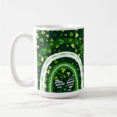Mug Saint Patrick's Day Shamrock and Heart Design (Gauche)