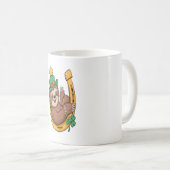 Mug Saint Patrick's Day Sloth Horseshoe Lucky (Devant droit)