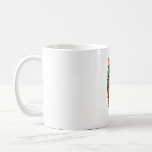 Mug Saint Patrick's Day Sloth Horseshoe Lucky (Gauche)