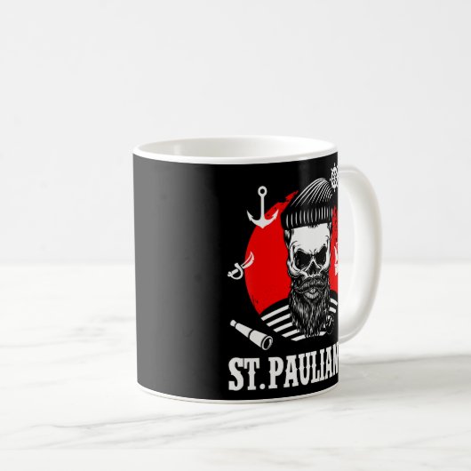 Mug Saint Pauli Hambourg Crâne Paulian Saint Pauli (Devant droit)