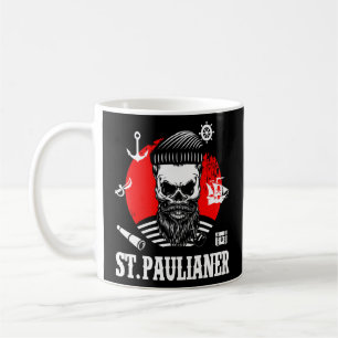 Mug Saint Pauli Hambourg Crâne Paulian Saint Pauli