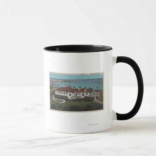 Mug Saint-Pétersbourg, Floride - Aérien de Yacht (Droite)