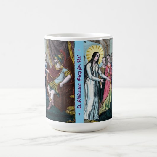 Mug Saint Philomène est jugé devant l'empereur Dioclét (Centre)