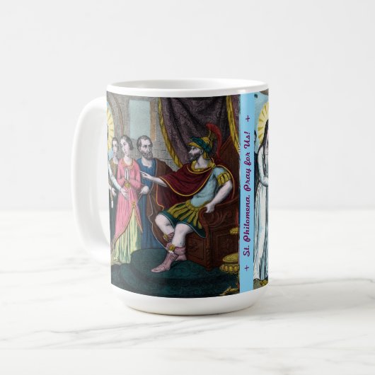 Mug Saint Philomène est jugé devant l'empereur Dioclét (Devant gauche)
