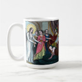 Mug Saint Philomène est jugé devant l'empereur Dioclét (Gauche)