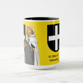 Mug Saint Piran de Cornwall (SAE 01) et son bouclier (Centre)