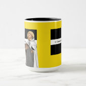 Mug Saint Piran de Cornwall (SAE 01) et son drapeau (Centre)