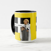 Mug Saint Piran de Cornwall (SAE 01) et son drapeau (Devant gauche)