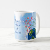 Mug Saint-Thérèse de Lisieux la Petite Fleur (BJE 01) (Devant droit)