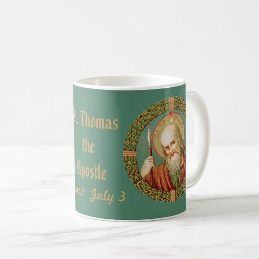 Mug Saint Thomas l'Apôtre (JMAS 12) (Devant droit)