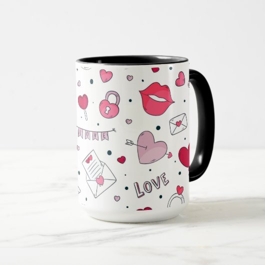 Mug Saint Valentin (Devant droit)