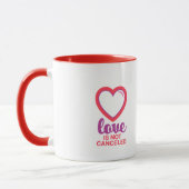 Mug Saint Valentin 2021 : L'amour n'est pas annulé (Gauche)