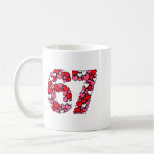 Mug Saint-Valentin 67 Meme Rempli de Cœurs Drôle S (Gauche)