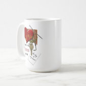 Mug Saint Valentin amour clé de mon coeur (Devant gauche)