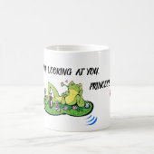 Mug Saint Valentin Amour drôle Baiser Frog (Centre)