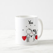 Mug Saint Valentin amour vacances personnalisées engag (Devant droit)