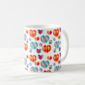 Mug Saint Valentin Art déco (Devant droit)