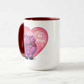 Mug Saint Valentin au cochon (Devant gauche)