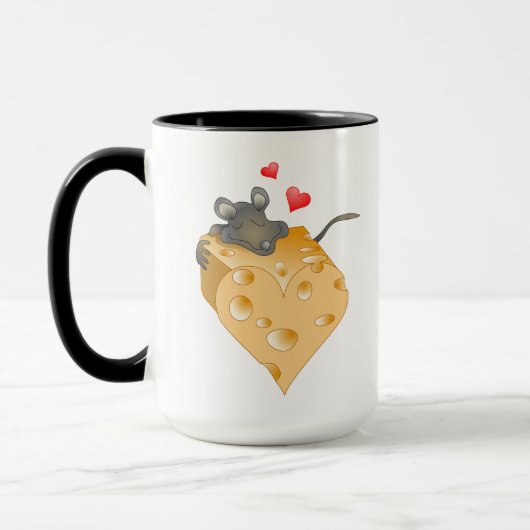 Mug Saint-Valentin au fromage (Gauche)