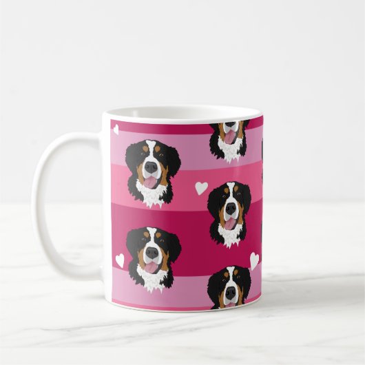 Mug Saint Valentin Bernese Mountain Dog (Gauche)