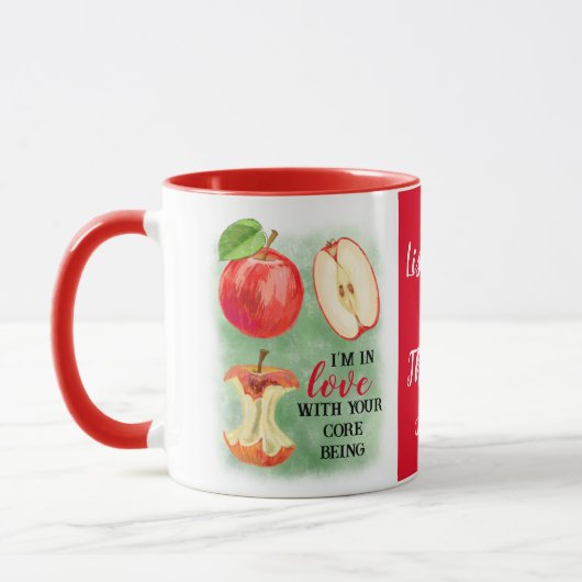 Mug Saint-Valentin cadeaux de la Saint-Valentin gardez (Gauche)