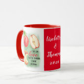 Mug Saint-Valentin cadeaux de la Saint-Valentin gardez (Devant gauche)