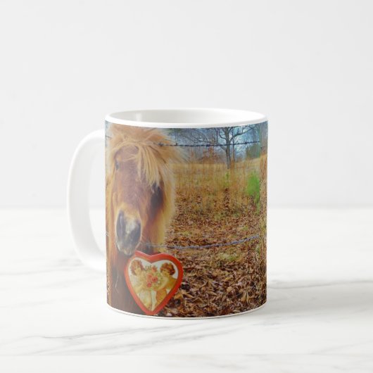 Mug Saint Valentin Cheval Miniature Saint Valentin (Devant gauche)