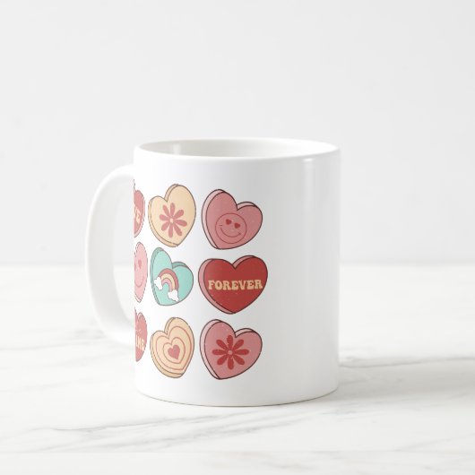 Mug Saint Valentin Coeur Candies (Devant gauche)