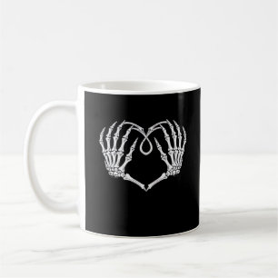 Mug Saint Valentin Coeur gothique Avec Squelette Mains