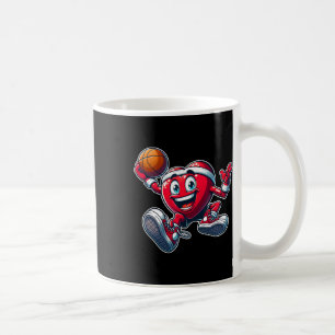 Mug Saint-Valentin Cœur Sketll Joueur Sports d'équipe 