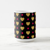 Mug Saint Valentin Coeurs d'or Motif-23655 (Centre)