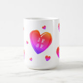 Mug Saint-Valentin Coeurs mignons Couple Couple sur me (Centre)