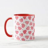 Mug Saint-Valentin Cœurs Rouges Amour (Gauche)