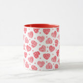 Mug Saint-Valentin Cœurs Rouges Amour (Centre)