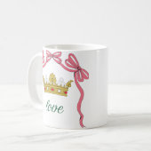 Mug Saint-Valentin Coquette Cœur Nœud Saint-Valentin (Devant gauche)