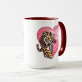 Mug Saint Valentin de Tigre (Devant droit)
