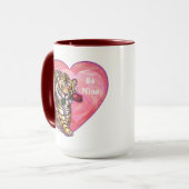Mug Saint Valentin de Tigre (Devant gauche)